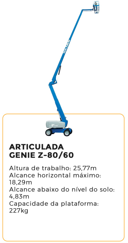 articulada genie z-80/60 - alugar na blomaq manaus