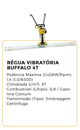 régua vibratória buffalo 4t - alugar na blomaq manaus