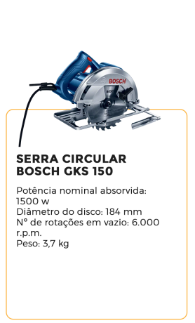 serra circular bosch gks 150 - alugar na blomaq manaus