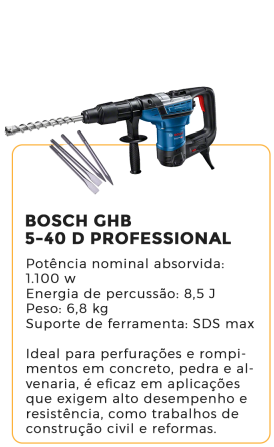bosch ghb 5-40 d professional - alugar na blomaq manaus